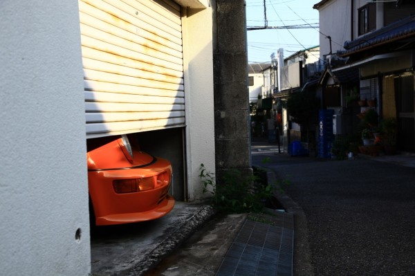 Tiny room for a Porsche